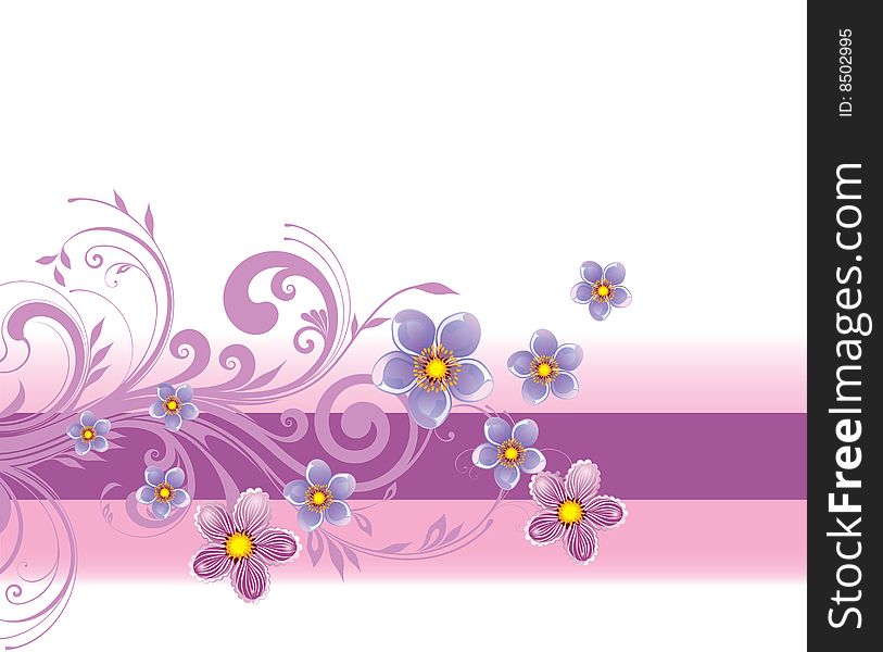 Floral Background, beautiful floral illustration