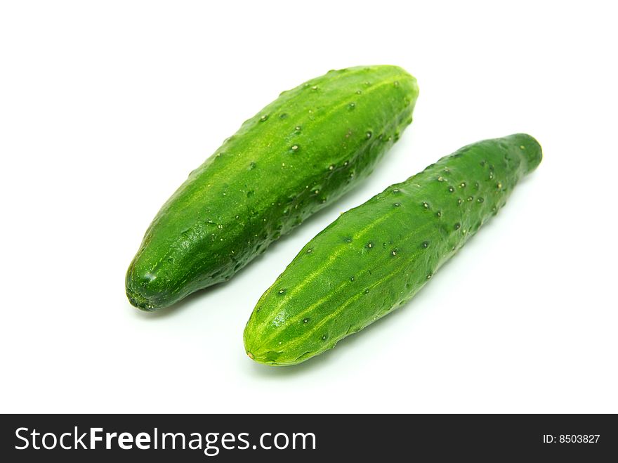 Cucumber isolated on a white