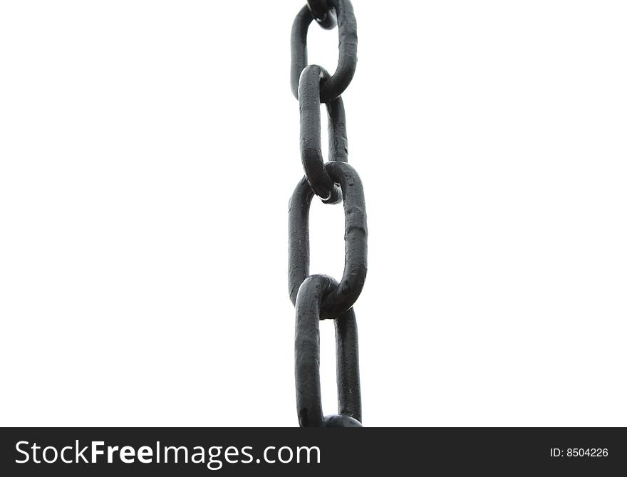 Chain on white background (isolated)