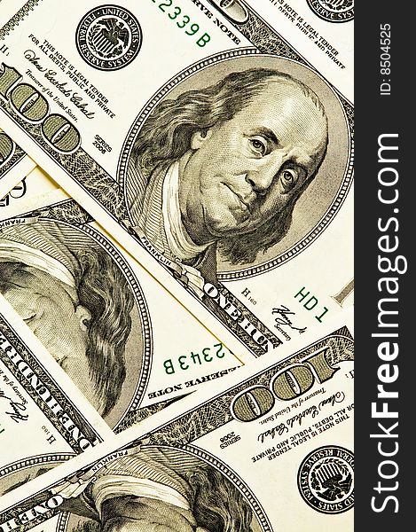 Close-up Money Dollars Background