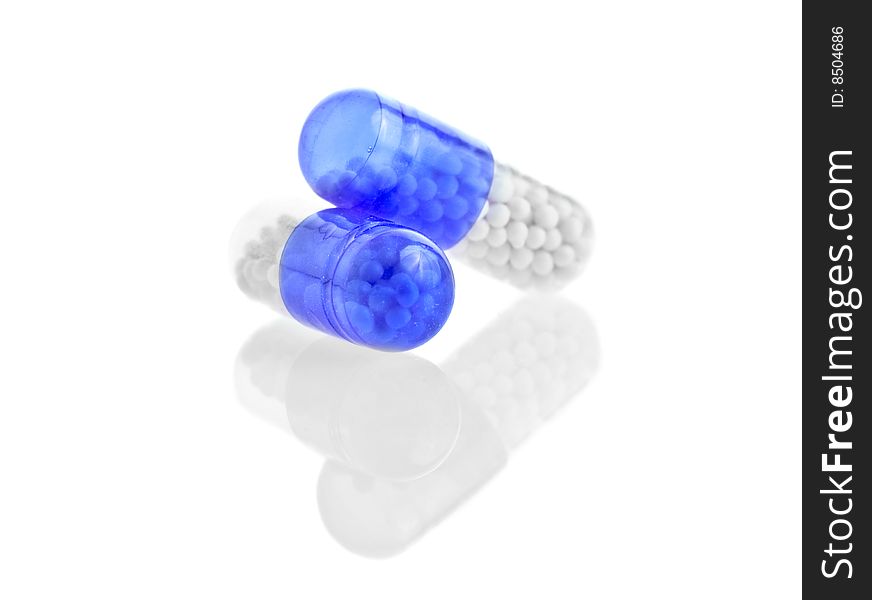 Close-up medical pills and tablets background