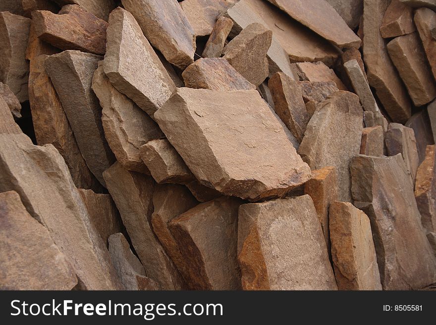 Stack of material stones background