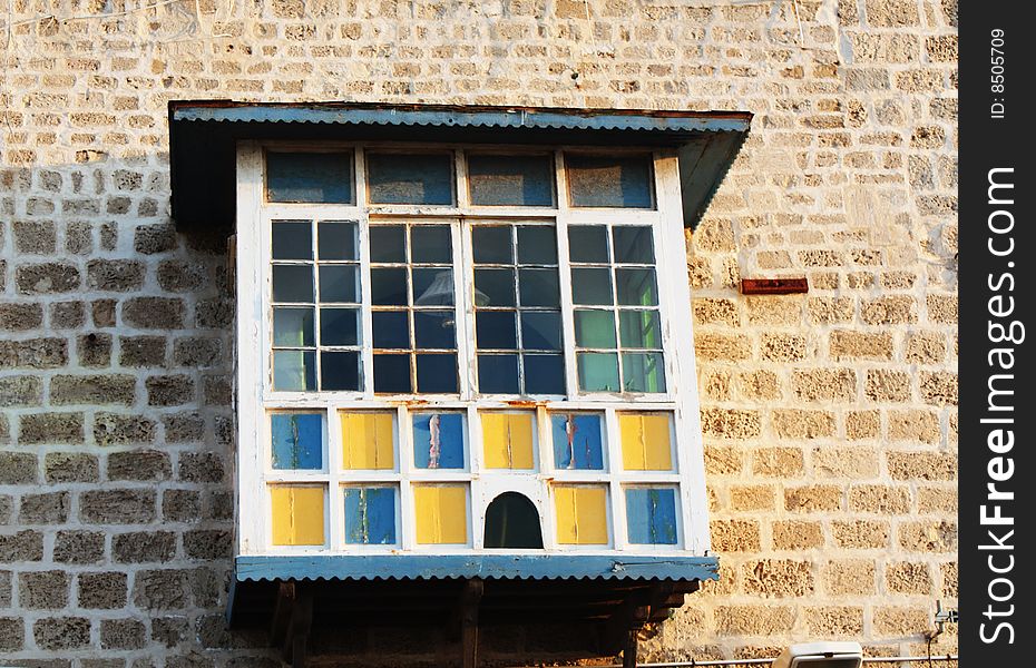 Old Balcony of old house. Old Balcony of old house