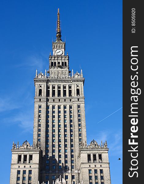 Palace of Culture symbol o Warsaw, poland