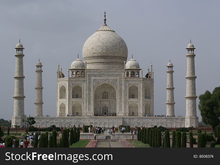 The Taj mahal at Agra in India is poetry in marble. Constructed by an emperor for his wife to attain eternal rest in her death