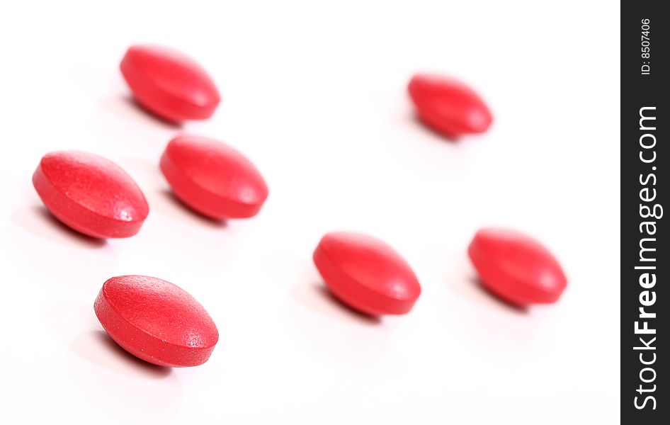 Group of red medicine pills, from my pills images
