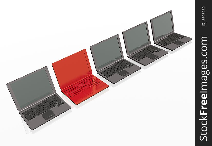 Laptops - Red And Greys