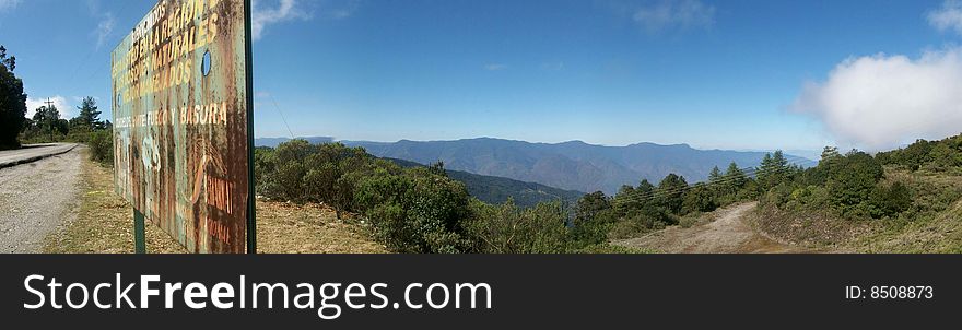 The highest part of the Sierra Juarez in Oaxaca, Mexico. The highest part of the Sierra Juarez in Oaxaca, Mexico