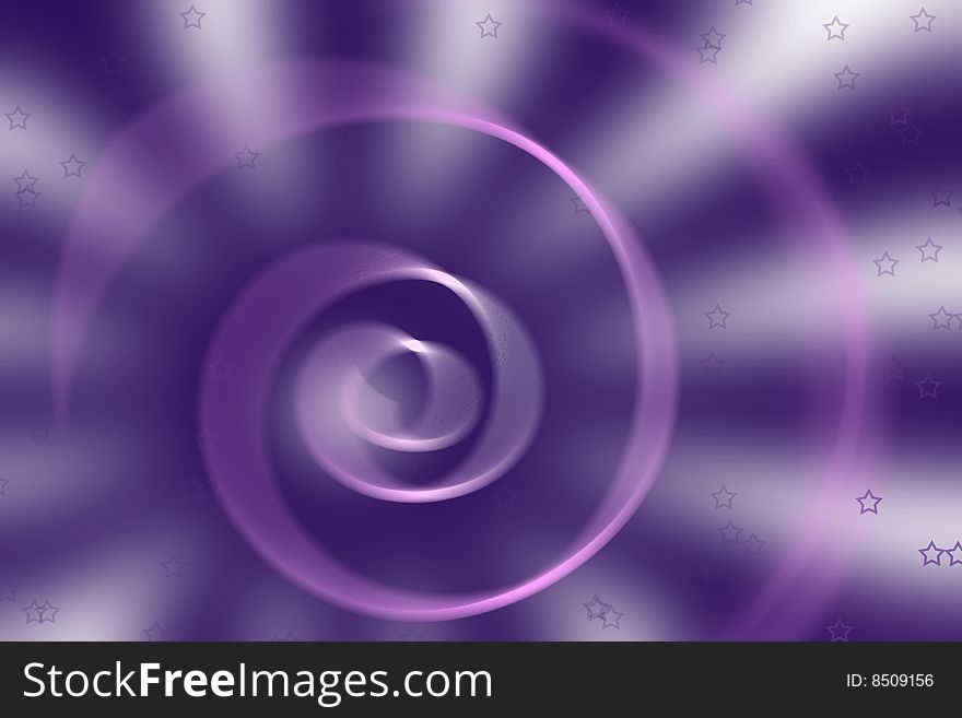 The Abstract lilac background with spiral and star. The Abstract lilac background with spiral and star.