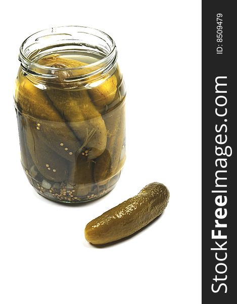 Some Pickles In A Jar