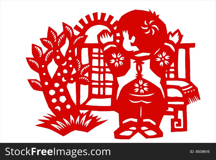 Paper-cut of chinese traditional pattern:a girl.red
chinese traditional handicraft work. Paper-cut of chinese traditional pattern:a girl.red
chinese traditional handicraft work