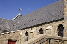Side View Church And Cross Royalty Free Stock Photos Side View Church And Cross Royalty Free Stock Photos