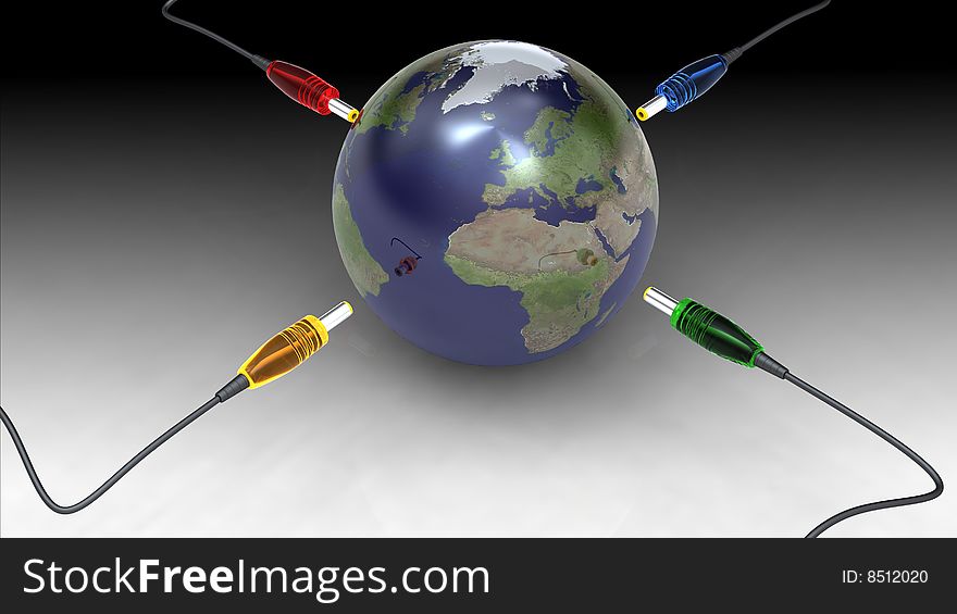 Power Cable In Earth