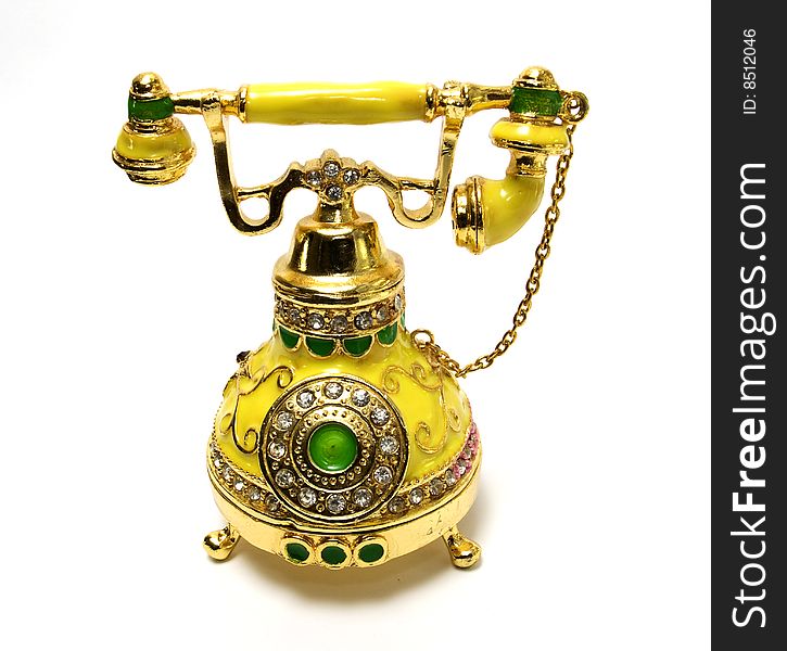 An old phone. Beautiful. Handmade.