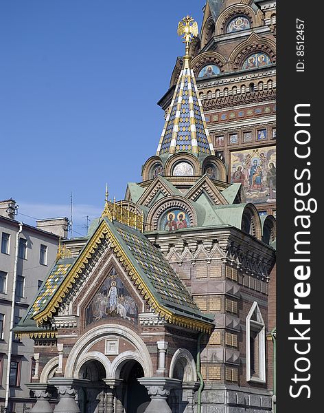 Saviour on Spilled Blood Cathedral and Museum main entry. Saviour on Spilled Blood Cathedral and Museum main entry