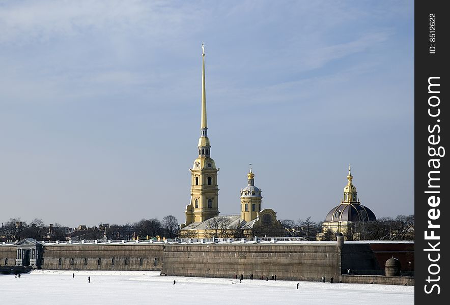 (Petropavlovskaya krepost)
Built as a fortress in 1703 by Peter the Great, this building was used instead as a political prison under the czars, and houses the City History Museum, the Mint, and the Peter and Paul Cathedral. (Petropavlovskaya krepost)
Built as a fortress in 1703 by Peter the Great, this building was used instead as a political prison under the czars, and houses the City History Museum, the Mint, and the Peter and Paul Cathedral.