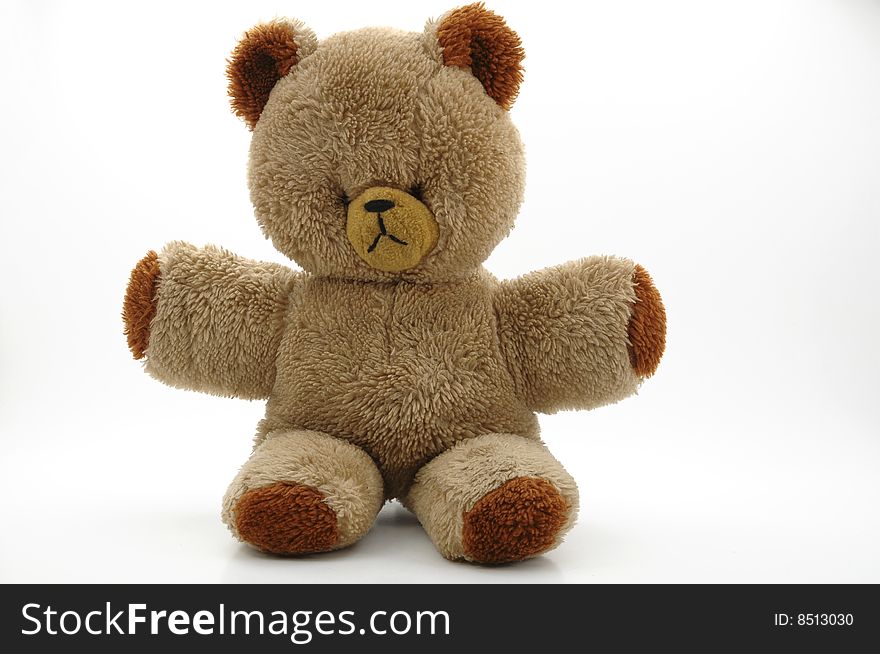 teddy bear isolated on a white background
