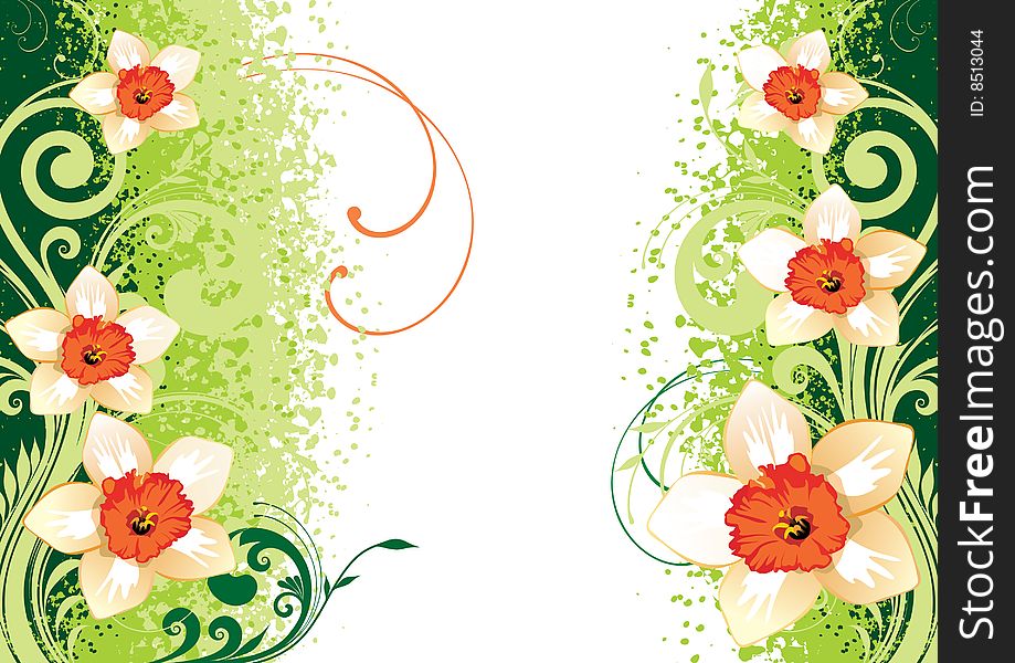 Floral Background, beautiful floral illustration