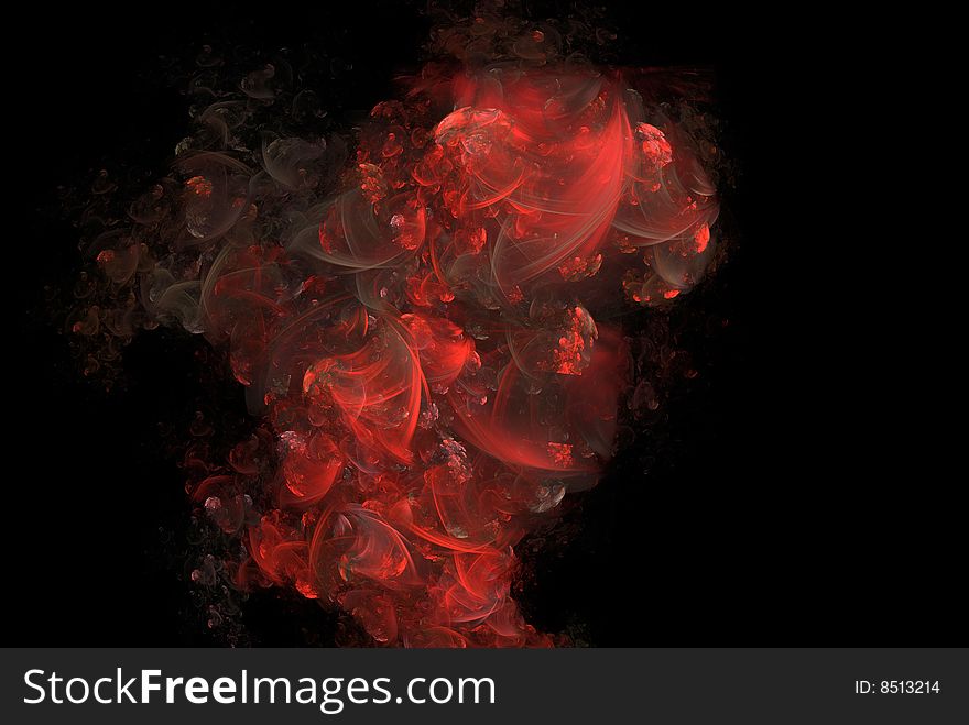 Abstract Red Roses