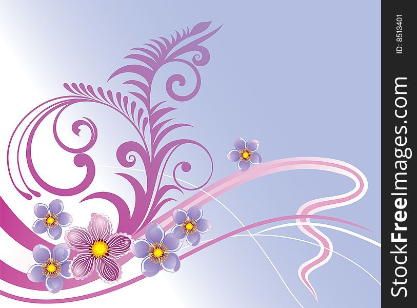 Floral Background, beautiful floral illustration