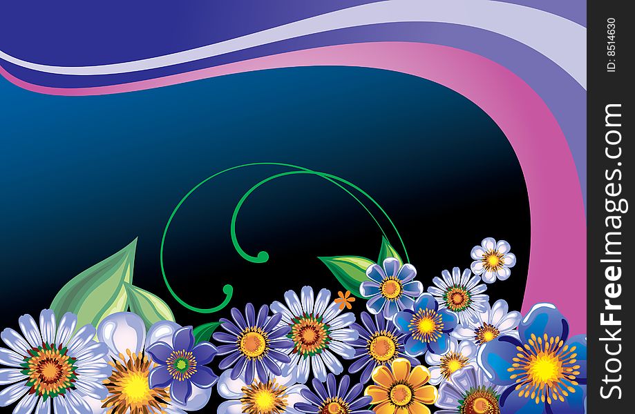 Floral Background, beautiful floral illustration