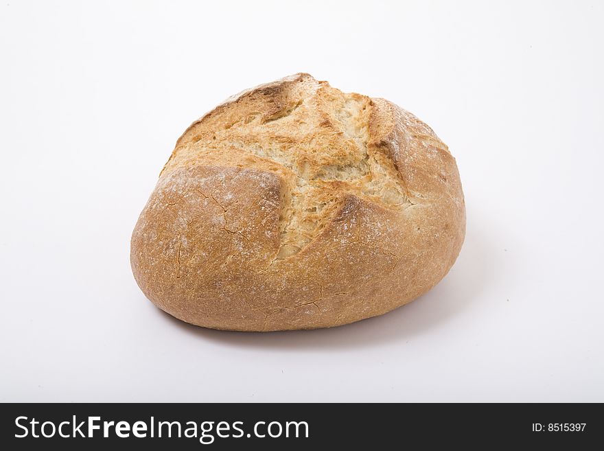 Isolated Bread and white background