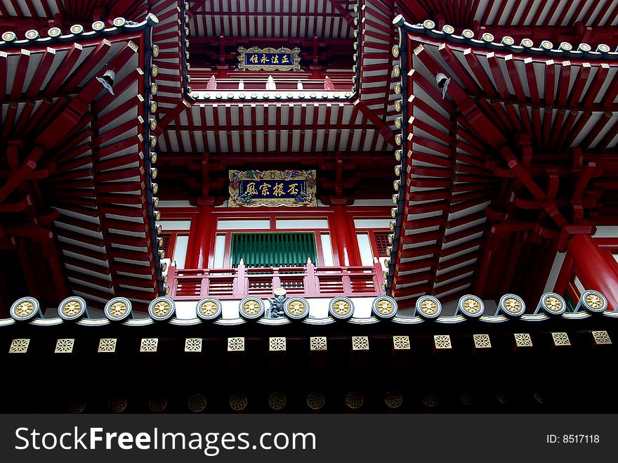 The monumental facade of the historic Buddha Tooth Relic Temple and Museum on South Bridge Road in Singapore's Chinatown district - Lee Snider Photo. The monumental facade of the historic Buddha Tooth Relic Temple and Museum on South Bridge Road in Singapore's Chinatown district - Lee Snider Photo.