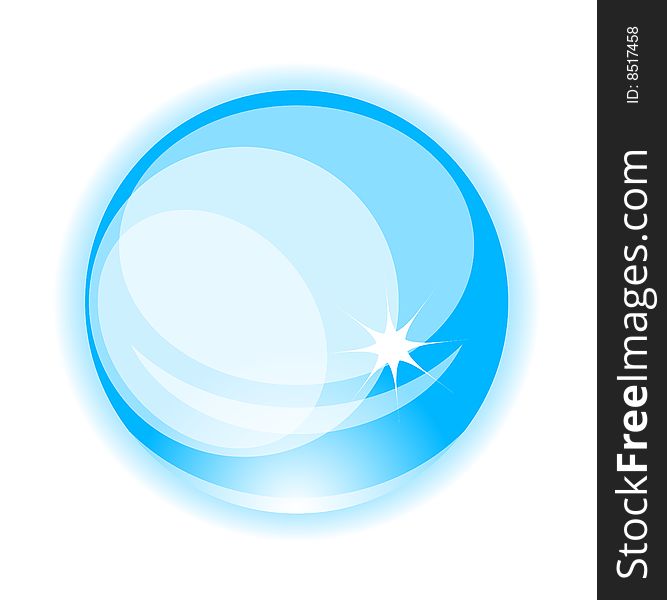 Vector abstract blue button for designers. Vector abstract blue button for designers