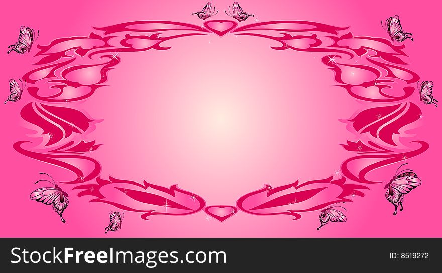 Beautiful abstract flower background for design