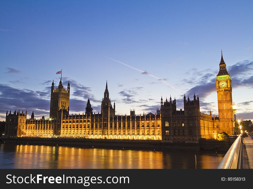 Big Ben And Parliament, London, England At Night