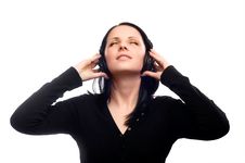 Listening To Music Royalty Free Stock Photo Listening To Music Royalty Free Stock Photo