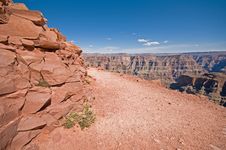 Path On The Edge Royalty Free Stock Images