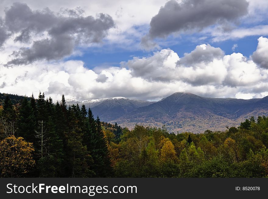 New Hampshire white mountains in the fall. New Hampshire white mountains in the fall