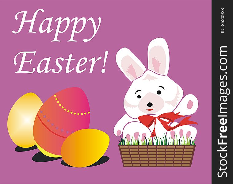 Happy Easter violatin greeting Card