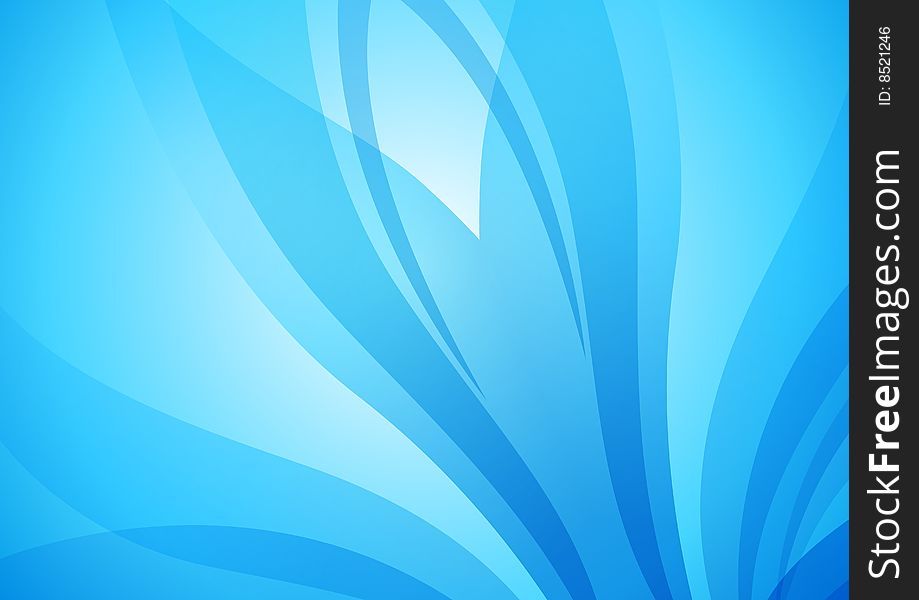 Symmetric abstract blue background, made with shapes