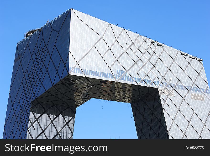 Top of the CCTV tower in Beijing,China. Top of the CCTV tower in Beijing,China