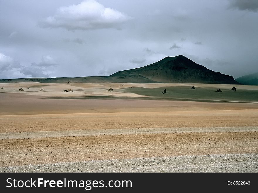 Landscape in Bolivia called desert of dali. Landscape in Bolivia called desert of dali
