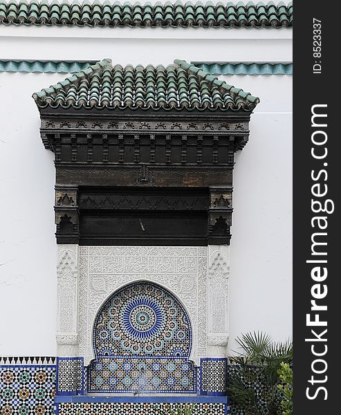 Beautiful decoration with Arab style, door of mosque