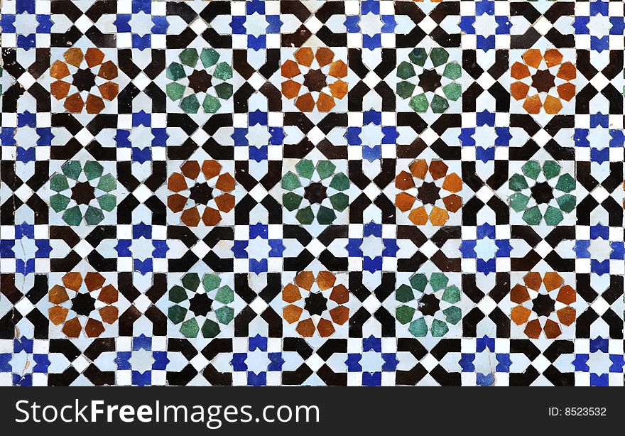 Pattern of decoration with arab style, Beautiful decoration in mosque