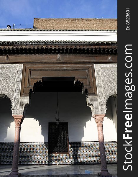 Door architecture with Arab style, door of mosque temple