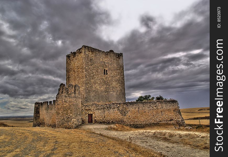 Tiedra's castle in Valladolid, Spain. Tiedra's castle in Valladolid, Spain