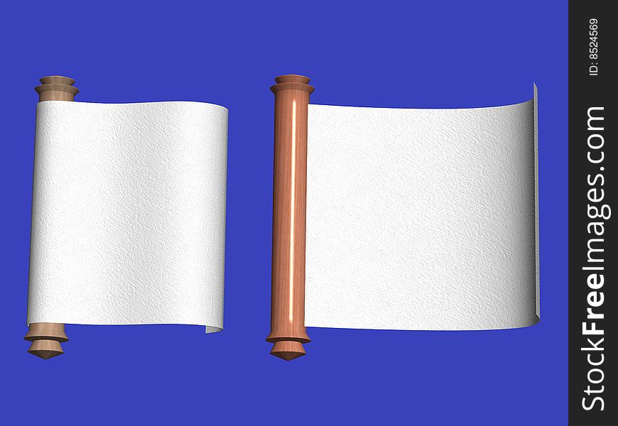 Two empty sheets of the papyrus. Two empty sheets of the papyrus