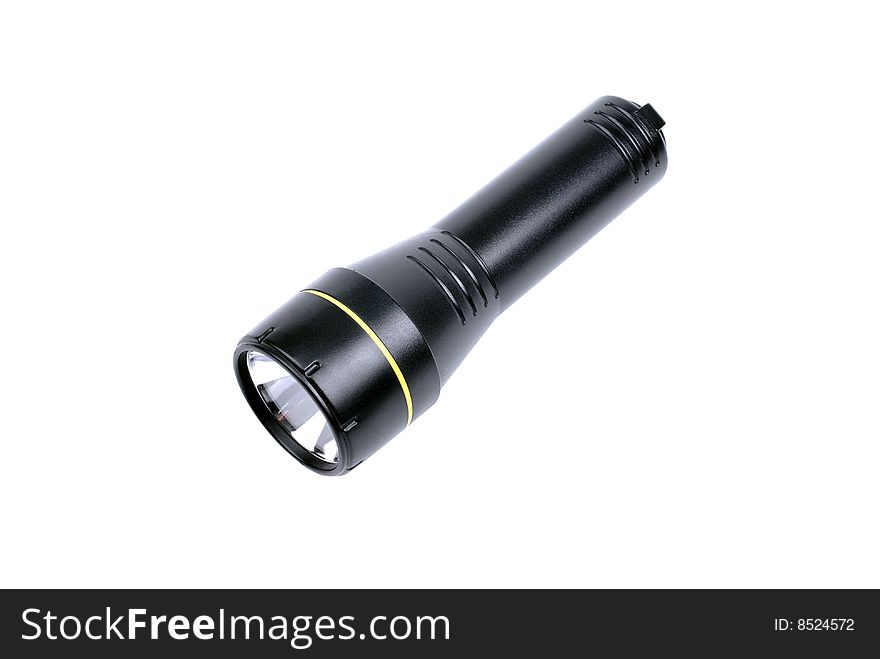 Flashlight isolated.