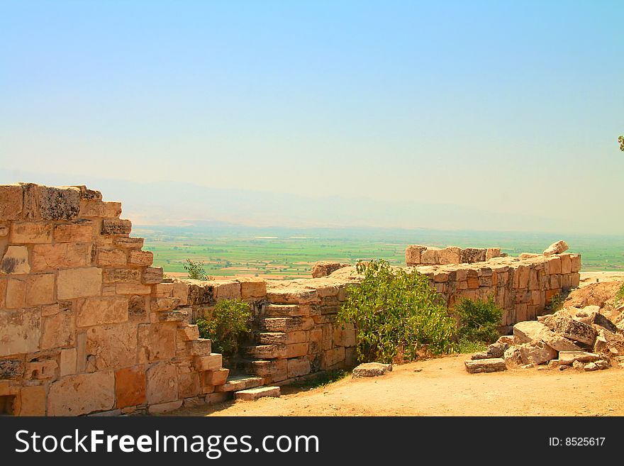 Roman ancient walls in Turkey