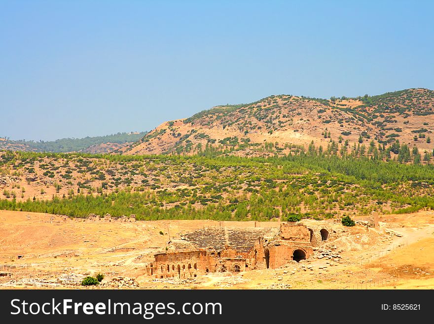 Hierapolis - theater of Roman ampire in Turkey