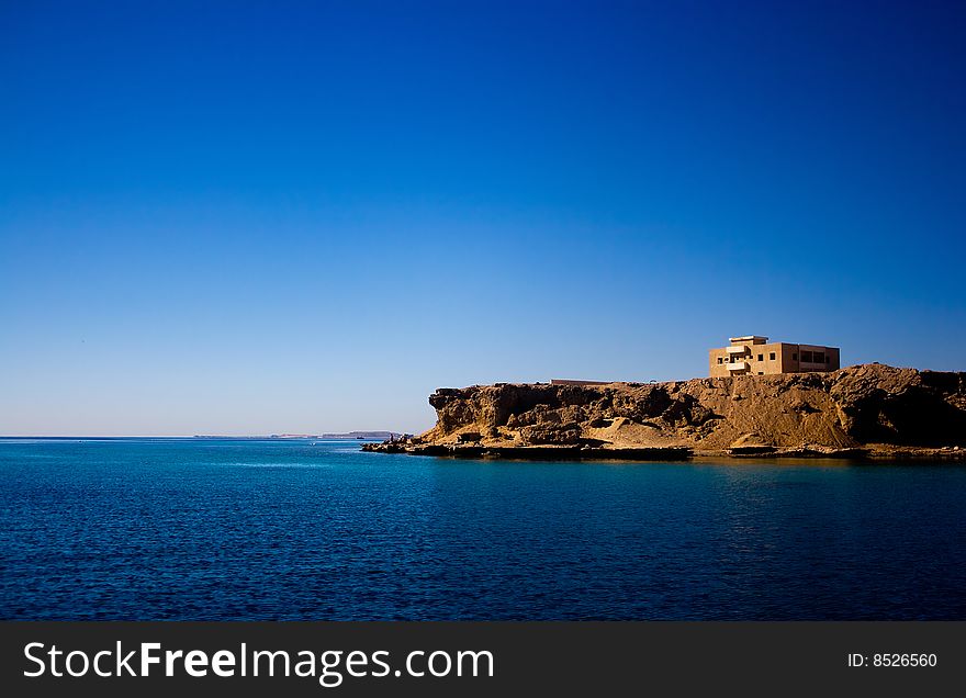 Lonely Building On The Coast