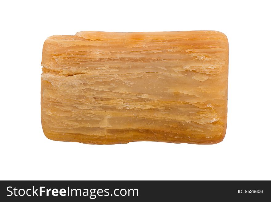 Old soap isolated on the white