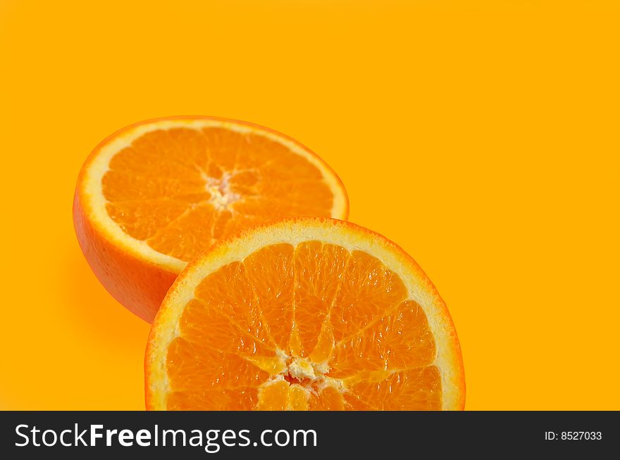 Slices of  juicy orange with 2 clipping path. Slices of  juicy orange with 2 clipping path.