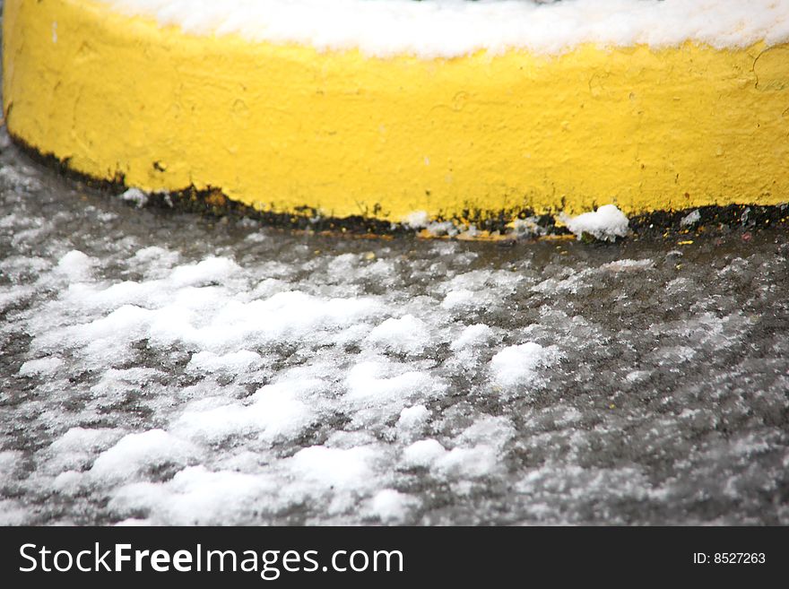 Arctic winter blast with snow on the ground. Arctic winter blast with snow on the ground.