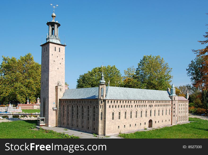 World of mini-swedish parliament house